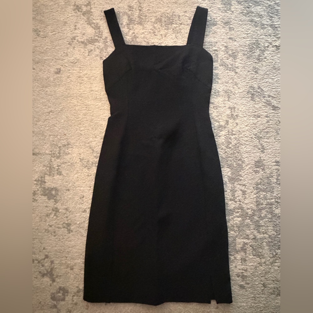 Dolce & Gabbana Classic Black Wool Cocktail Dress